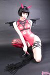SwimSuitSuccubus Red  White