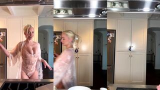 Lindsey Pelas Live wifey in the kitchen