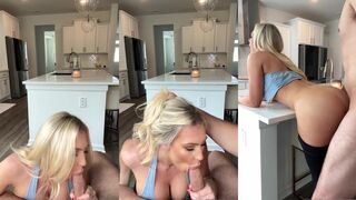 Kaelee Rene - Kitchen Fuck Ends With A Creampie