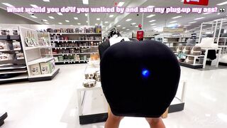 TheRoyalKitty - No Panties Shopping & Spreading With Led Buttplug