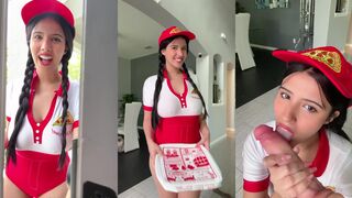 Strawberrytabby bj pizza delivery girl
