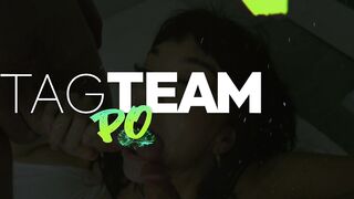 Melztube - Cutie Melztube Easily Handles Double Vaginal in Her Shaved Pussy - TAGTEAM