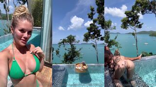 Scarlettkissesxo Pool BG Sex on Vacation