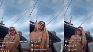 Alexa Dellanos Live Nip Slip