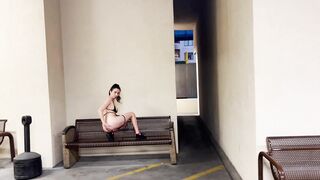 Nicole Niagara Public Lust Slut in Lingerie - Outdoor Masturbation