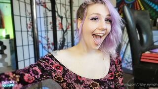 Tricky Nymph OnlyFans - watch me shave my head