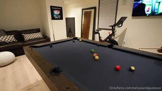 Taliyaandgustavo pool table sextape onlyfans