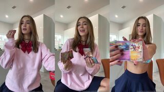 Natalie Roush Momo cosplay strip & rip PPV $35