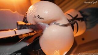 Creamyspot - BDSM Sex Slave Wants Her Holes Filled With Cum