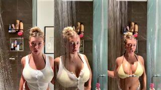 xxsarabrooksxx / xxlilylynnxx Massive Tits Shower Live PPV Onlyfans