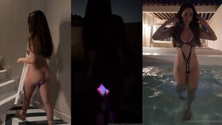 Christina Khalil vacation nude lightening buttplug