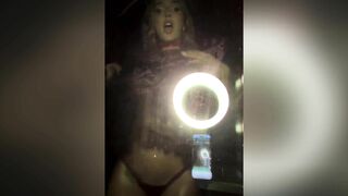 Lyna Perez Topless Window Tits Flash Scene