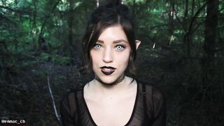 Emma Choice - Elf Masturbates with Dildo & Blowjob in The Forest