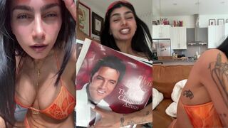 Mia Khalifa Trying On Clothes