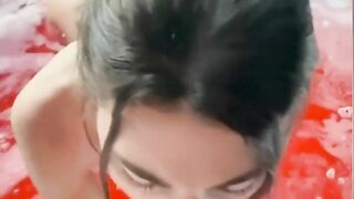 Paige Insco blowjob jacuzzi onlyfans