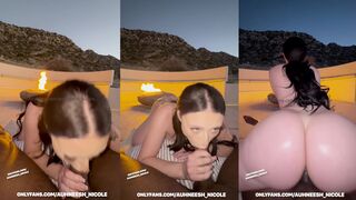 auhneesh_nicole fucking around the campfire