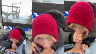 Lena Polanskis Risky BJ In The Aerial Tramway