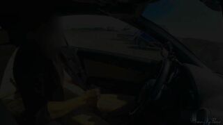 Gentlyperv FACE REVEAL of the two girls dick flash exhibitionism in car