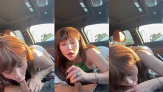 tayler hills blowjob in car