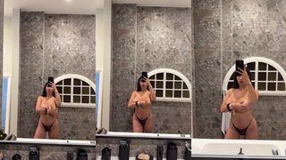 ika dauria | bufalika tits in mirror