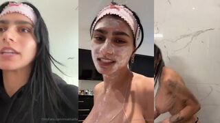 Mia Khalifa Facial Routine
