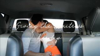 LillyLayva - Waitress Takes A Pussy Cumshot As Her Tip