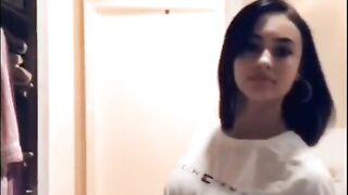 18y Beautiful face swallows it all  (Video 2)