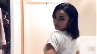 18y Beautiful face swallows it all  (Video 2)