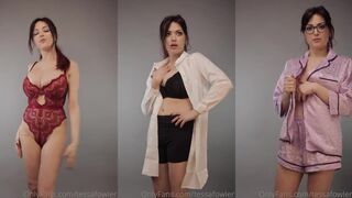 Tessa Fowler Pajama & Lingerie TRY-ON