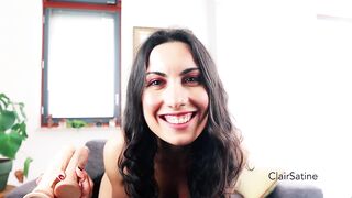 Clair Satine - Sucking two cocks