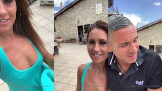 J.W OF - Blue Dress Tease