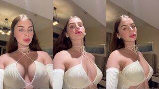 Irina Sivalnaya takes selfie in bedroom